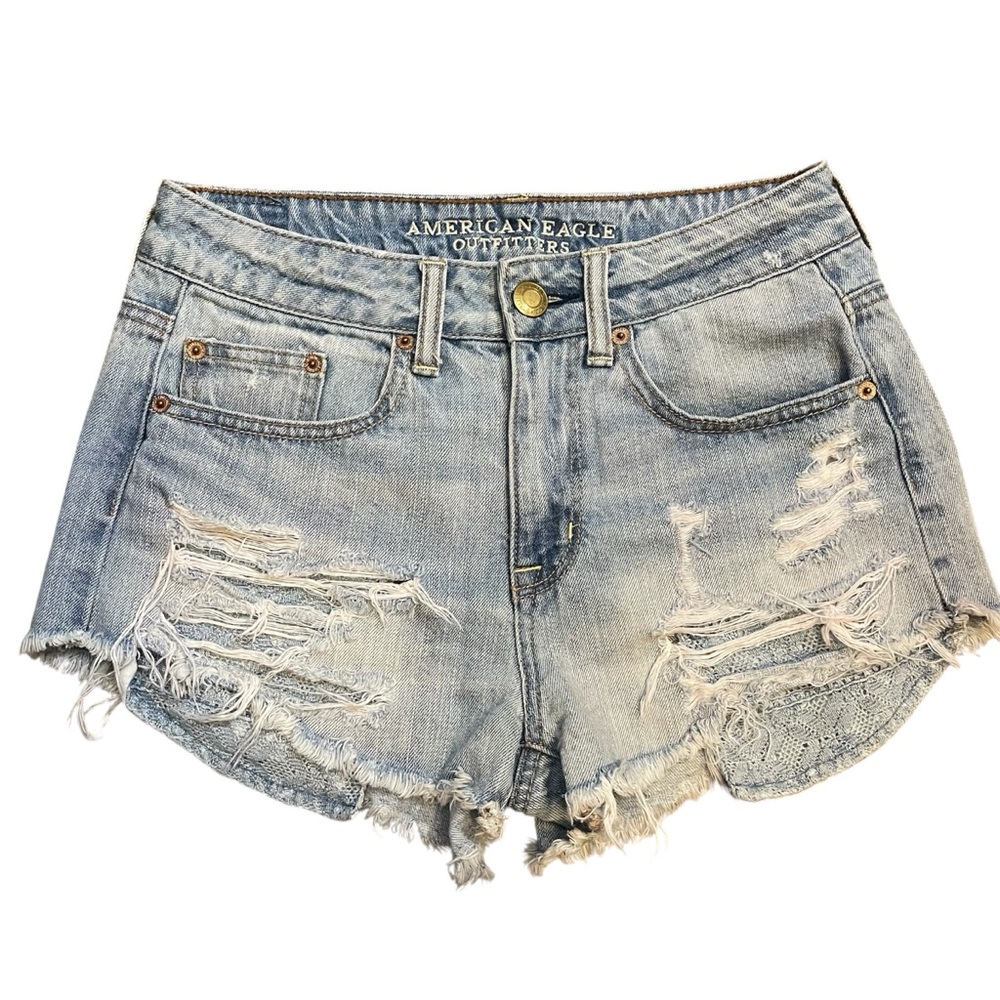 American Eagle Hi-Rise Festival Jean Shorts